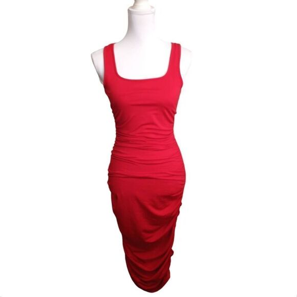 BEAGIMEG RED BODYCON DRESS SZ.M NWOT - Picture 4 of 10